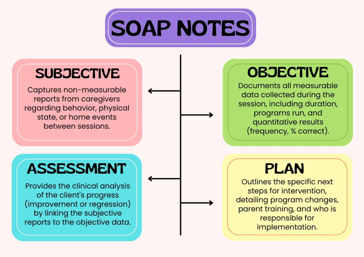 Graphix explaining the 4 SOAP notes