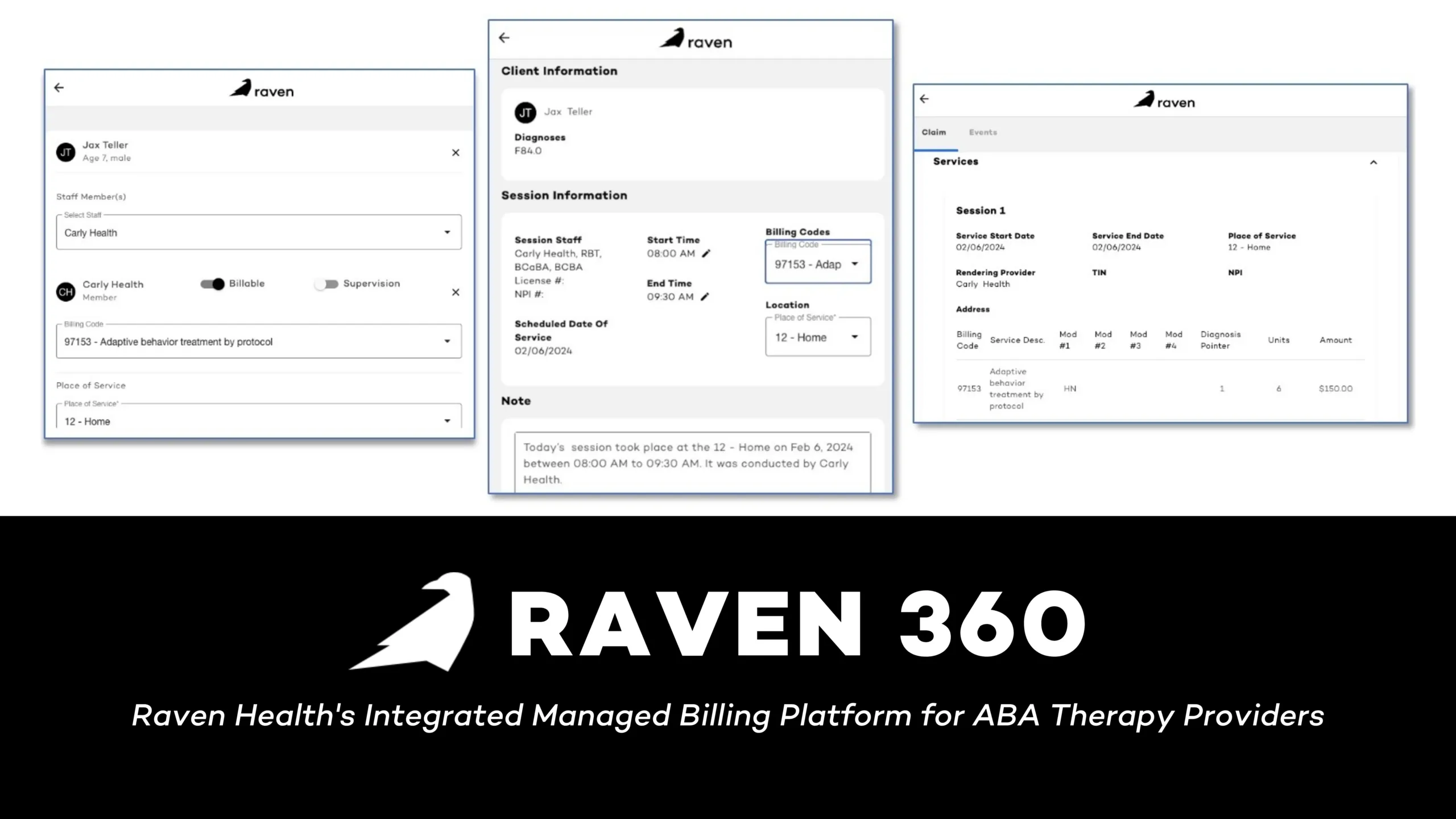 raven health calender screen
